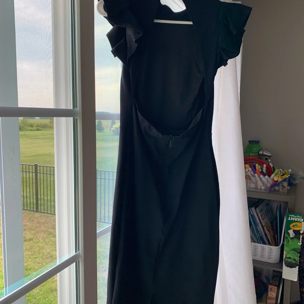 Lulus black backless dress - Picture 6 of 9